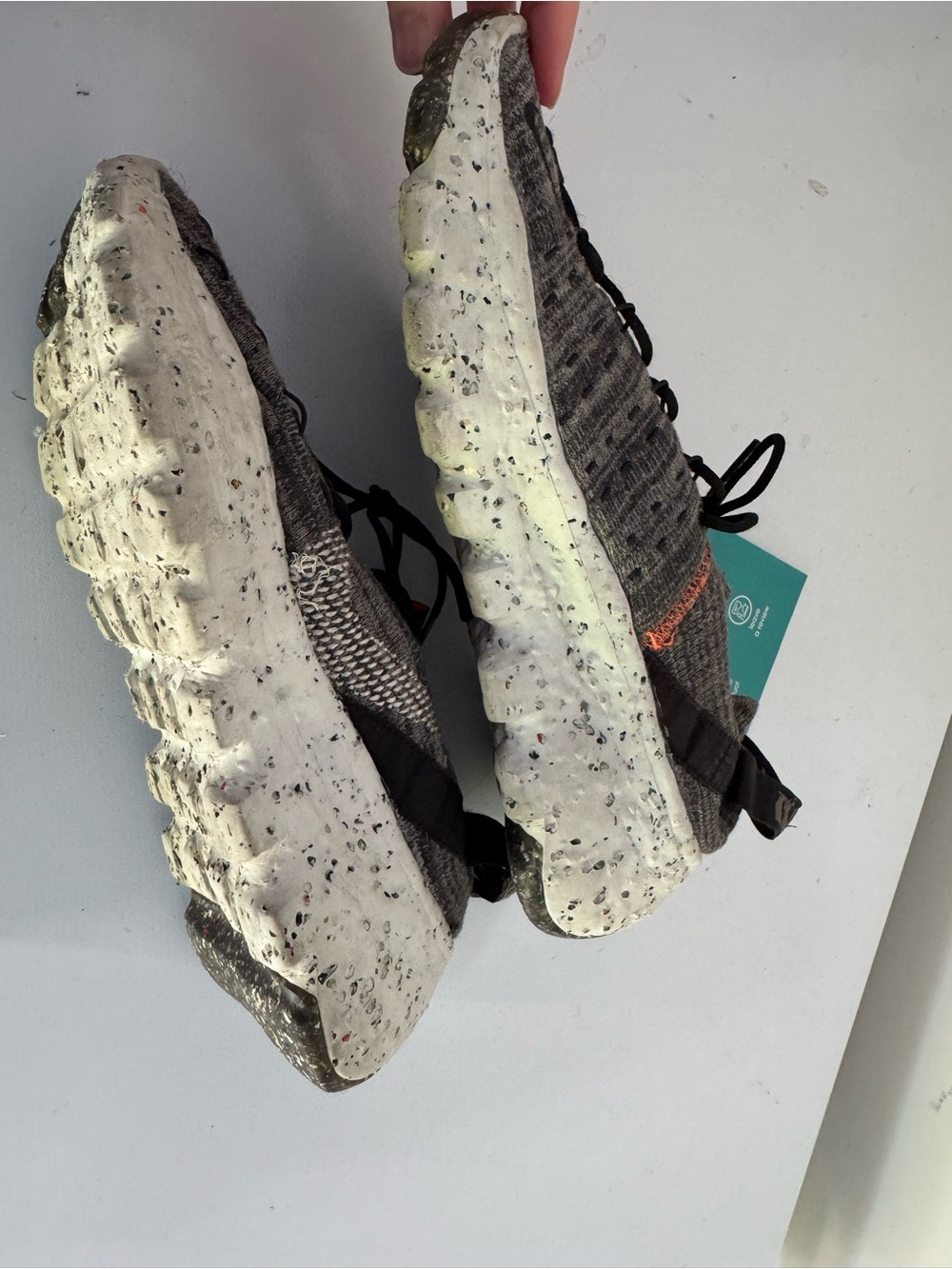 Nike space hippie 04 Grey Knit Sneakers with Orange Accents - Picture 2 of 4